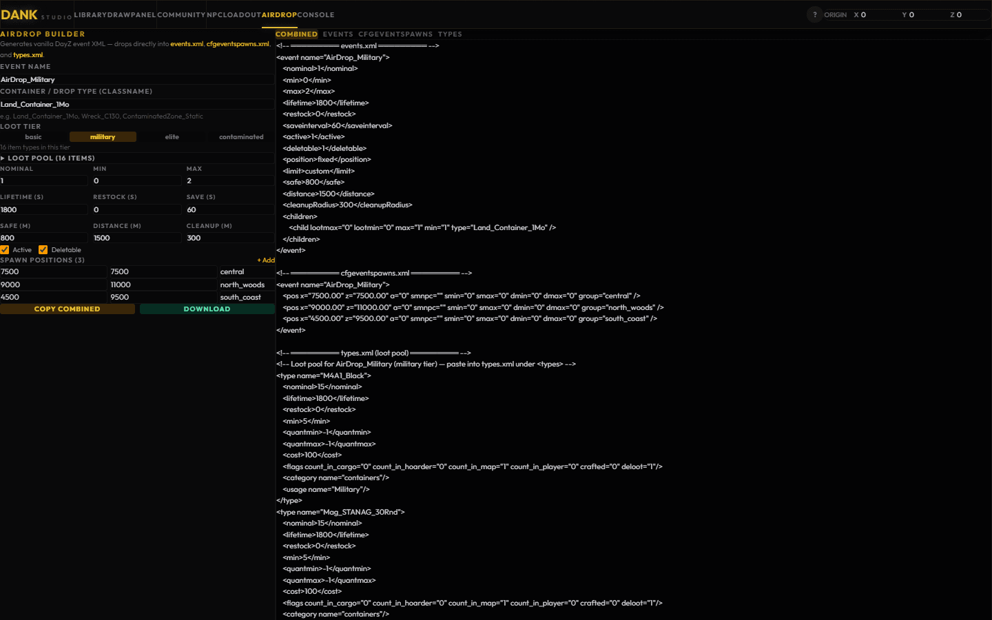 Dank Studio — DayZ Server Control Panel screenshot 3