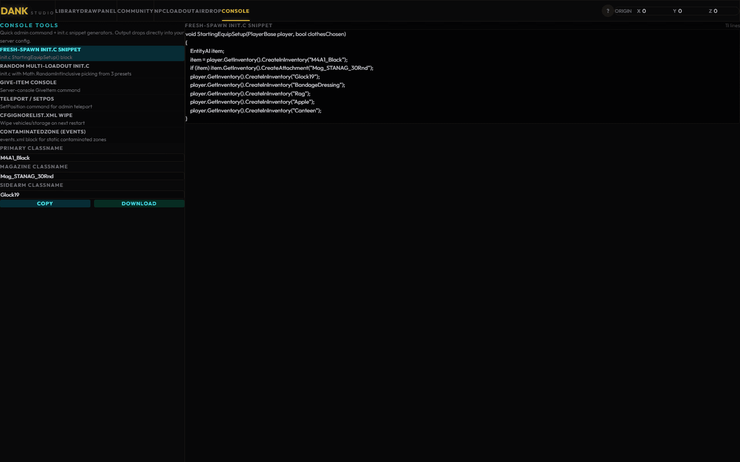 Dank Studio — DayZ Server Control Panel screenshot 9