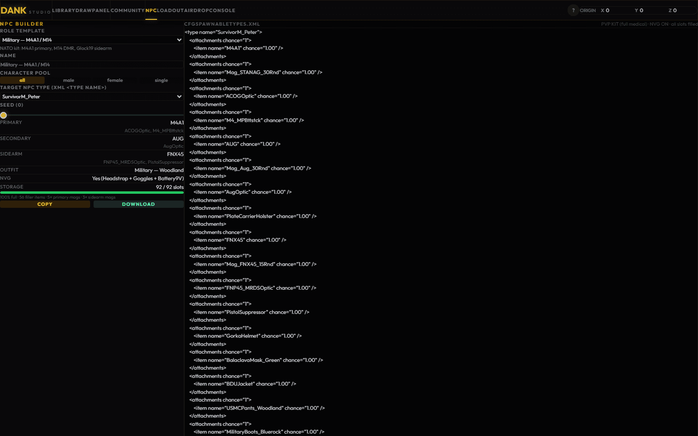 Dank Studio — DayZ Server Control Panel screenshot 4